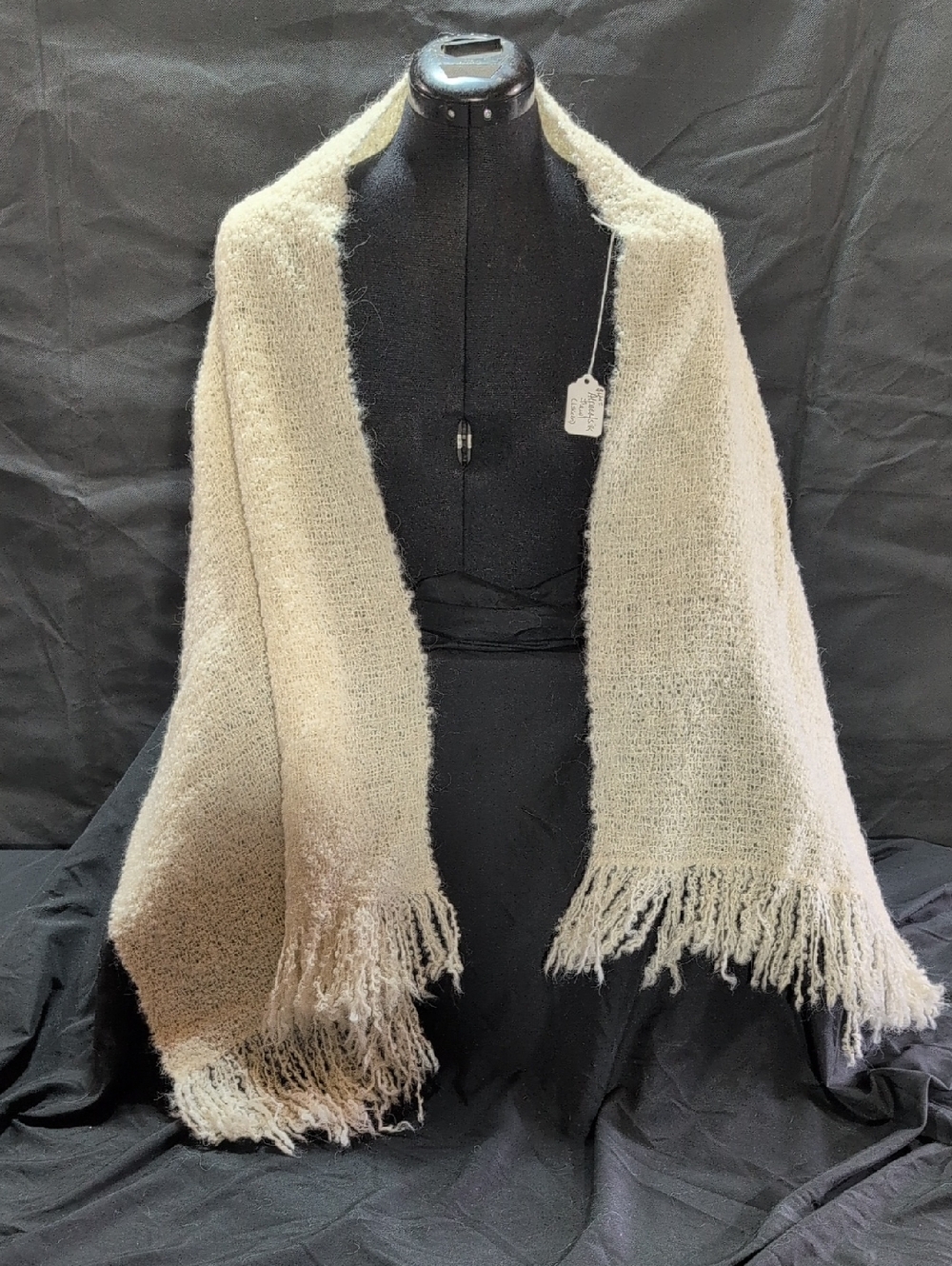 Rectangular Alpaca And Silk Shawl